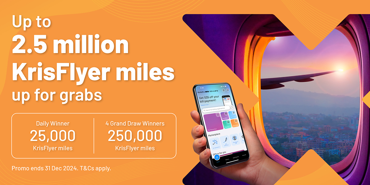 Up to 2.5 million KrisFlyer miles up for grabs AXS